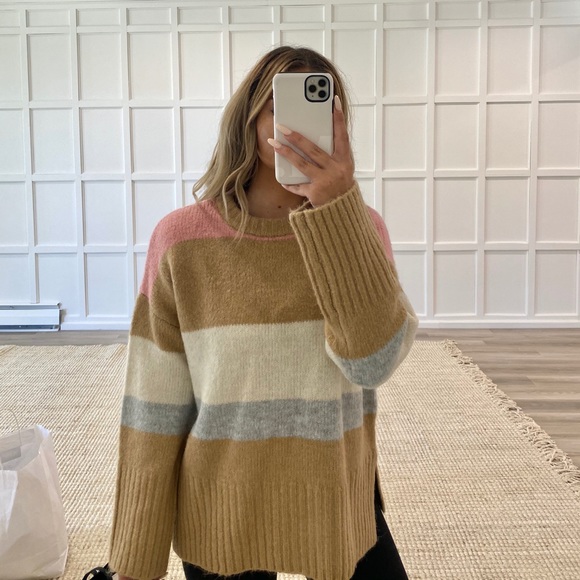 Topshop colorblock sweater Clearance